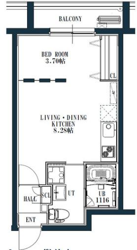 quador桜並木　（クアドールサクラナミキ（102） 間取り図画像