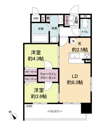 ラクラス呉服町（701） 間取り図画像
