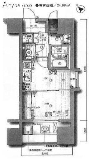 アイ・セレブ博多駅前（1101） 間取り図画像
