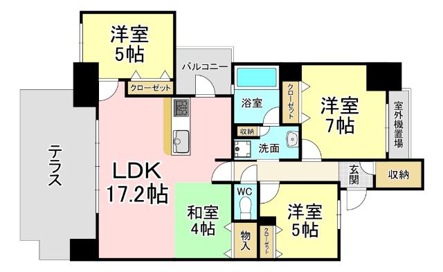 サンパーク原町テラス 間取り図画像