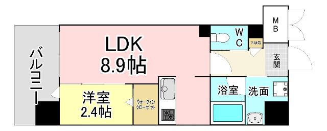 YSP城野 間取り図画像
