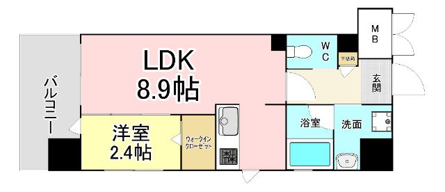 YSP城野 間取り図画像