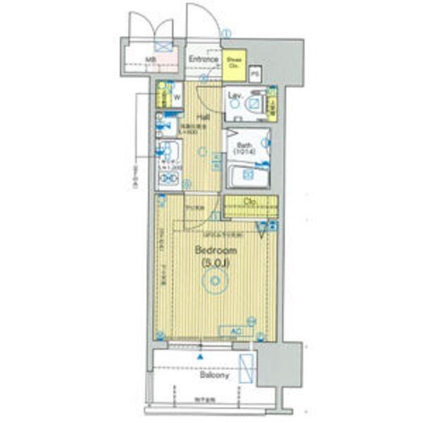 エステムプラザ博多駅南（403） 間取り図画像