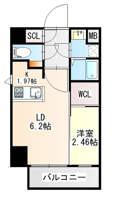 R-LINK南福岡（801） 間取り図画像