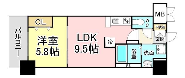 シズカビルディング白銀 間取り図画像
