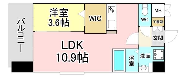 ギャラクシー西小倉 間取り図画像
