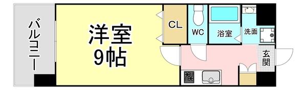 北九州市小倉北区大門マンション 間取り図画像