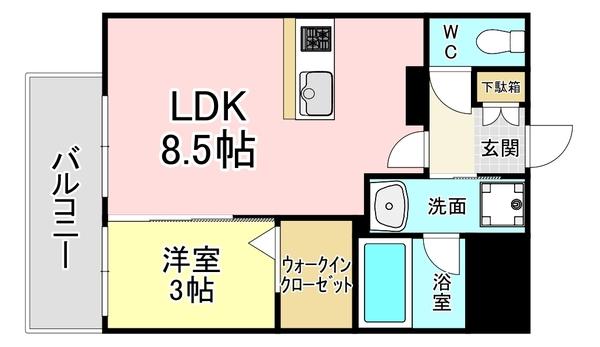 グランフォーレ小倉シティタワー 間取り図画像