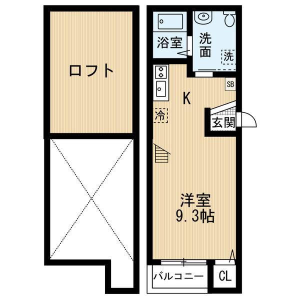 Belta美野島（101） 間取り図画像