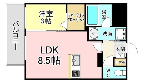 グランフォーレ小倉シティタワー 間取り図画像