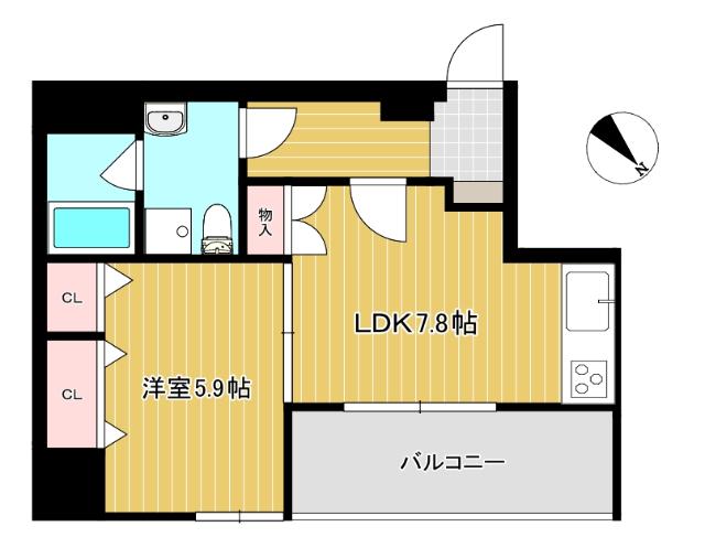 エフパルク県庁前（202） 間取り図画像