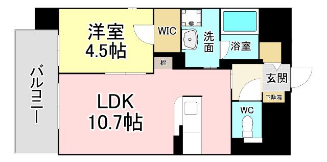 シャーメゾングランドソレイユ門司 間取り図画像