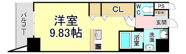 LEGEND鍛治町 間取り図画像