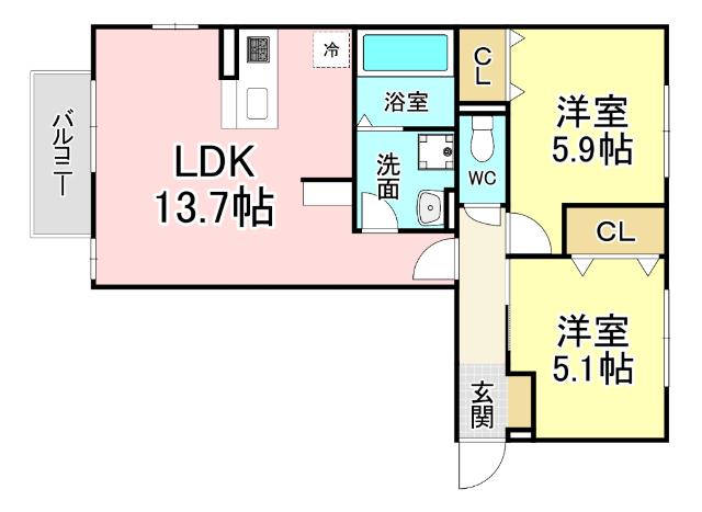 since2020　北 間取り図画像