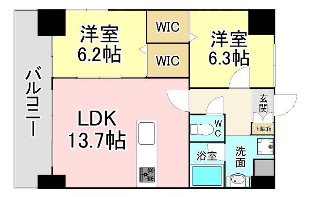 THE SQUARE Platinam Residence 間取り図画像
