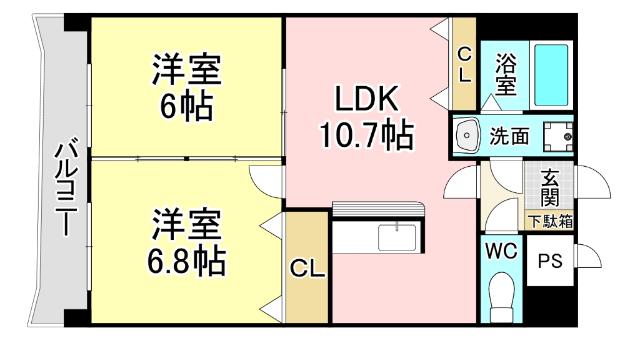 ウィークスＭ・ＯＮＥ 間取り図画像