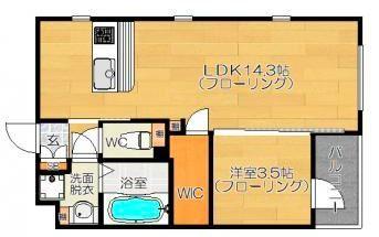グリーンベース博多（401） 間取り図画像