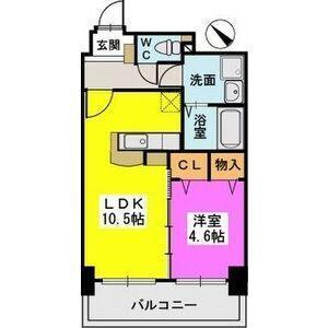 ル・セレクト山王（801） 間取り図画像