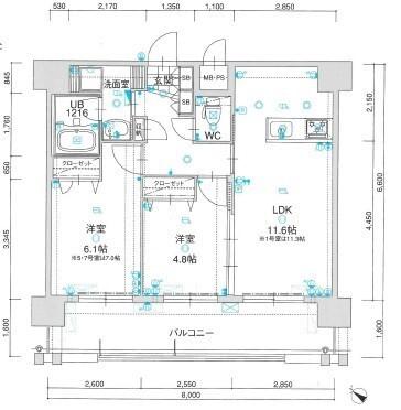 ALFACIO REVARC　ｱﾙﾌｧｼｵﾚｳﾞｧｰｸ（708） 間取り図画像