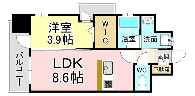 北九州市小倉北区片野マンション 間取り図画像