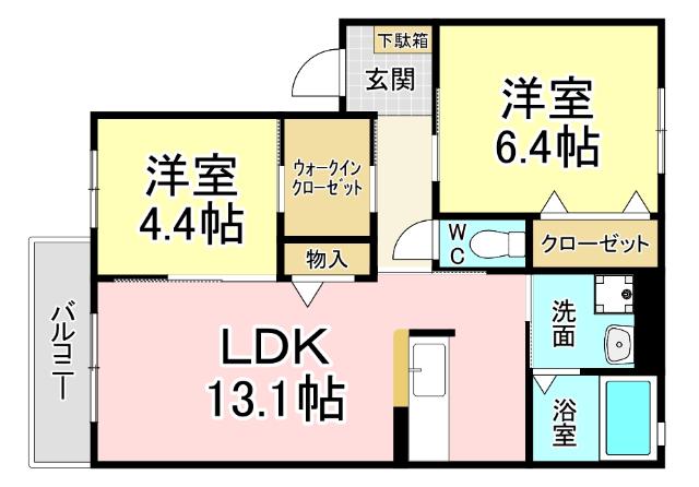 パストラーレ潤崎　C棟 間取り図画像
