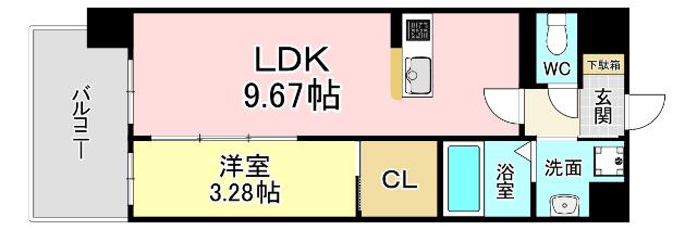 KSK南小倉コアプレイス 間取り図画像