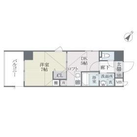 QREST博多東Ⅱ（401） 間取り図画像