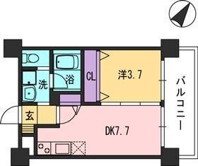 福岡市博多区豊マンション 間取り図画像