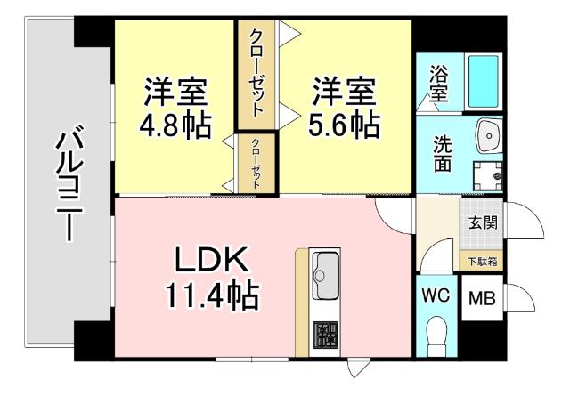 グレイス東郷駅前 間取り図画像