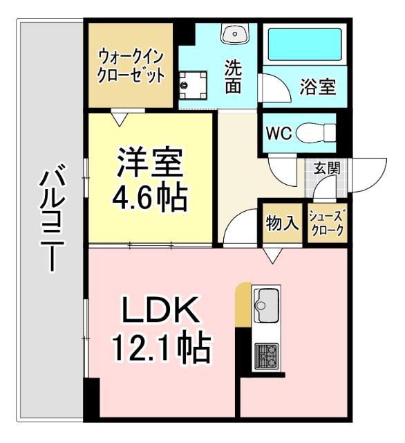 D-ROOM中原東Ⅱ 間取り図画像
