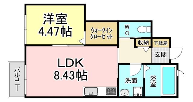 シアハウス戸畑 間取り図画像