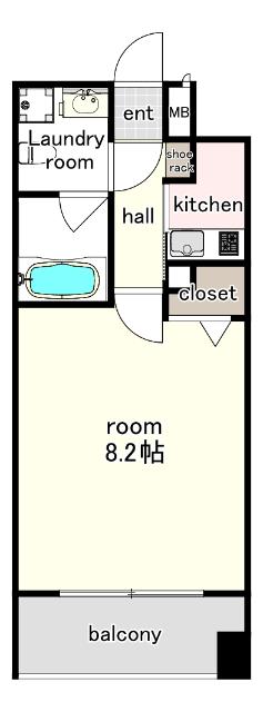 エフパルク県庁前（804） 間取り図画像