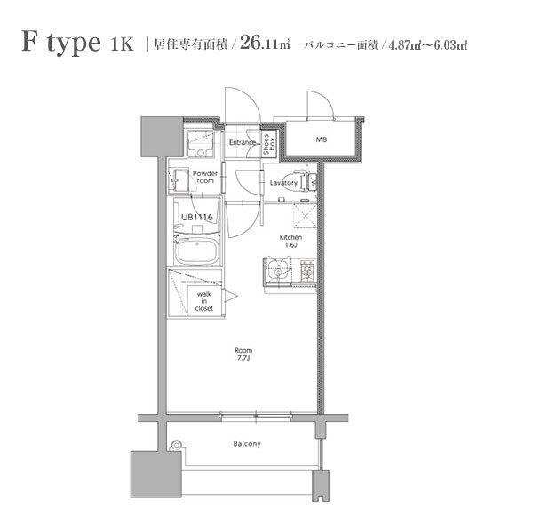 エンクレスト博多STYLE（827） 間取り図画像