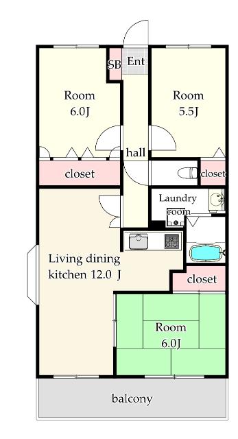ファミーユ博多の森（202） 間取り図画像