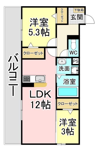 D-ROOM南方 間取り図画像