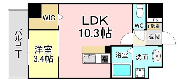 サンフォート小倉 間取り図画像