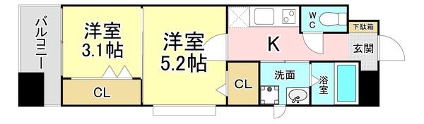 ギャラン竪町Neo 間取り図画像