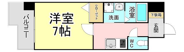 Bergamotto片野駅前 間取り図画像