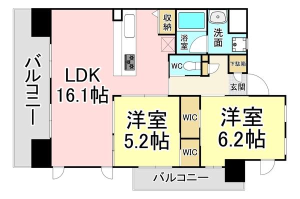 ベレッツァ門司 間取り図画像