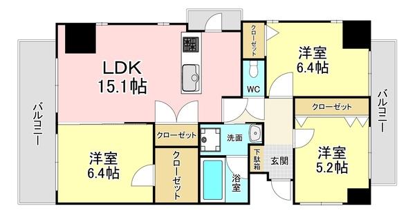 THE・SQUARE Suite Residence 間取り図画像