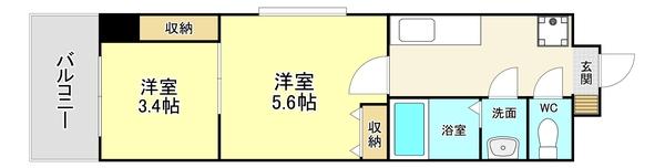 デザイナープリンセス７７ 間取り図画像