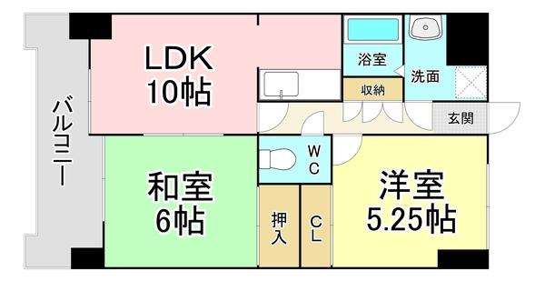 ヴァルト片野駅前 間取り図画像