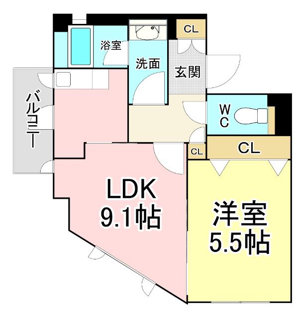 アネシス片野 間取り図画像