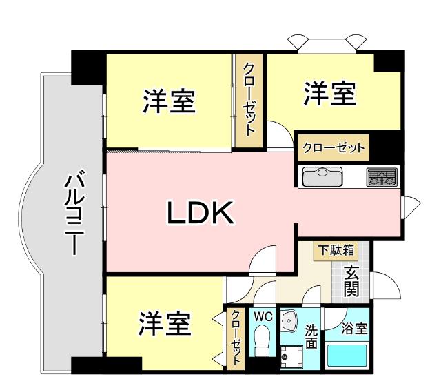 アーティックス千防 間取り図画像