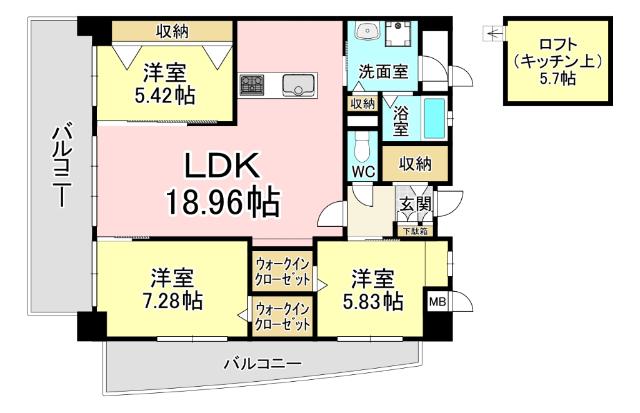 KSK青葉コアプレイス 間取り図画像