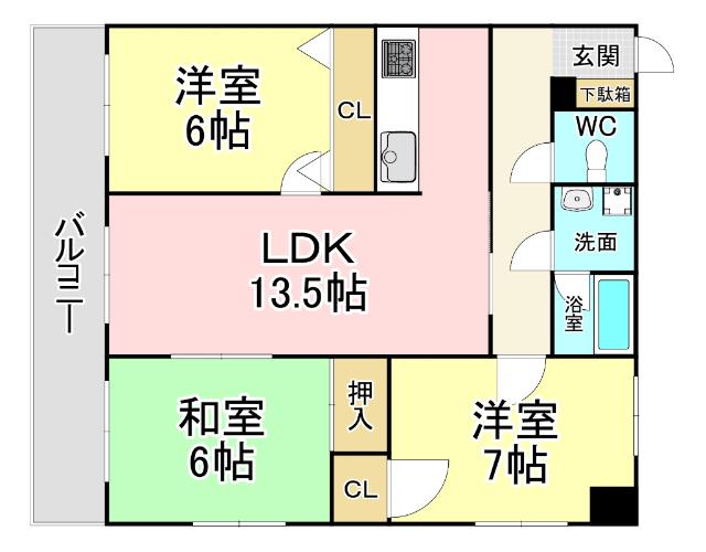 パストラール 間取り図画像