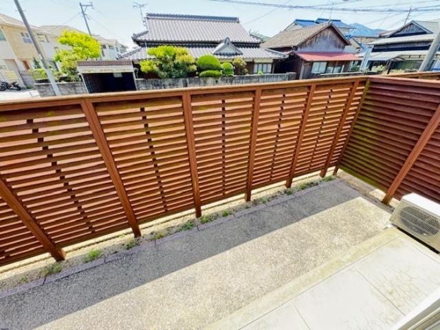 北九州市小倉南区中曽根アパート バルコニー