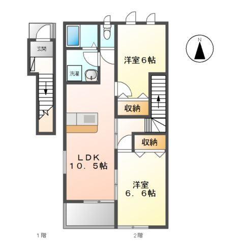 フェアリープレイス 間取り図画像