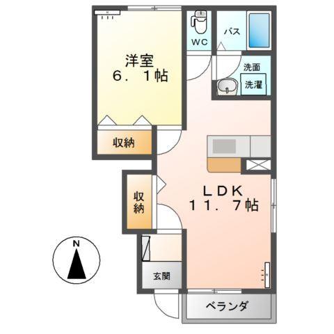 メルヴェーユ黒須Ⅱ 間取り図画像