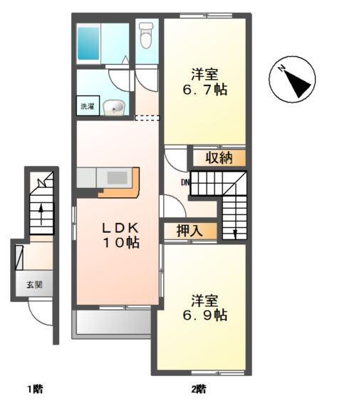 ブルーオアシス 間取り図画像